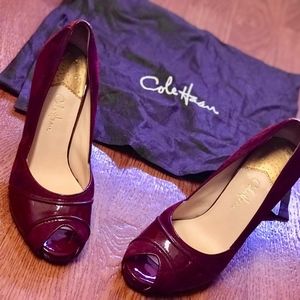 Cole Haan Burgundy Nike Air Suede Pumps